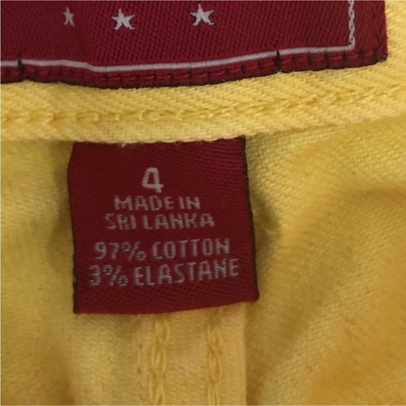 Chaps Yellow Cropped Jeans - Picture 4 of 4